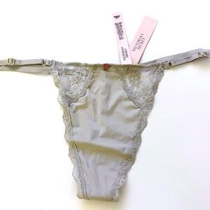 🩶NWT/ Victoria's Secret Grey Lace Panty